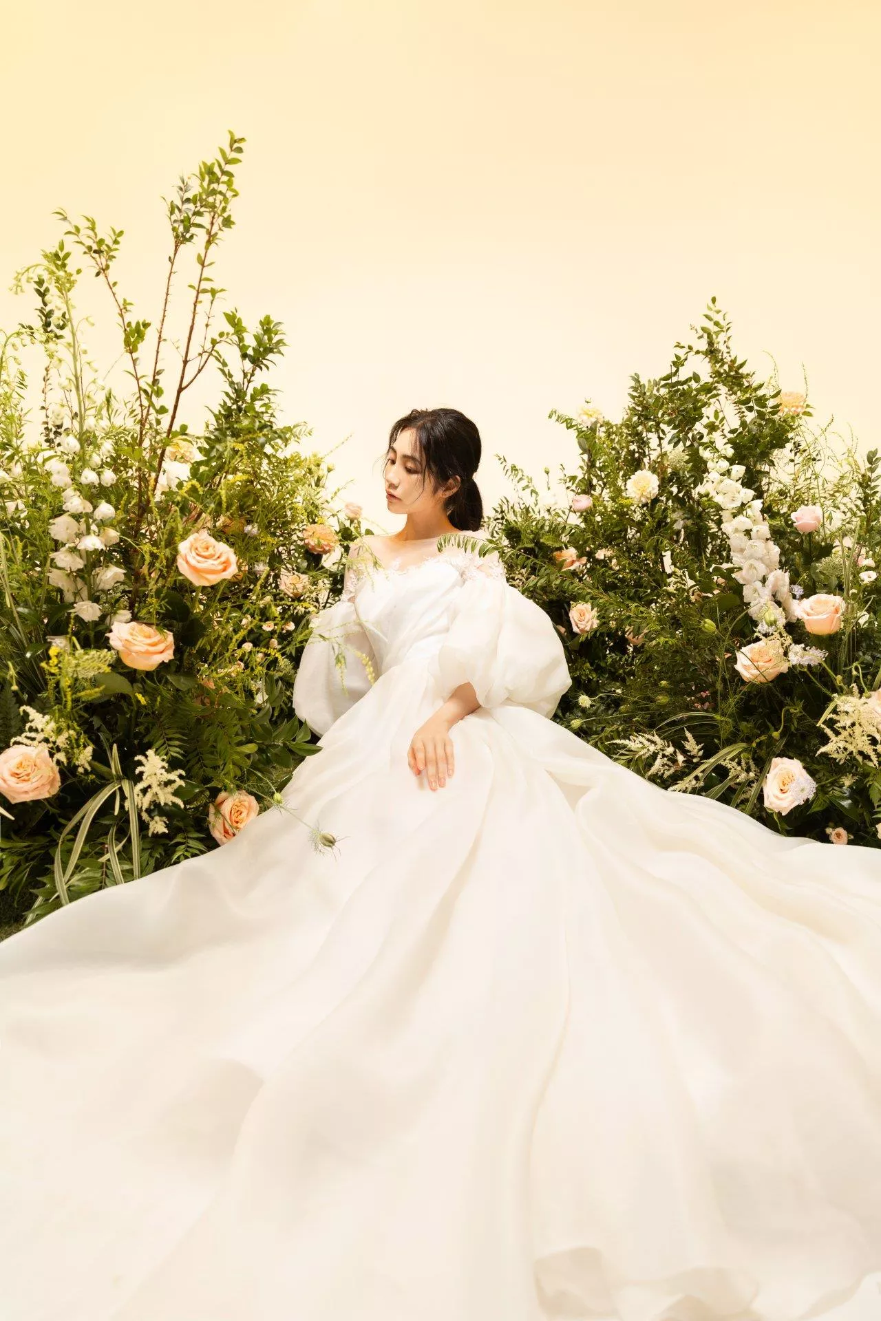 輕婚紗攝影棚內婚紗攝影森林系婚紗自然小清新-14-單純的美好