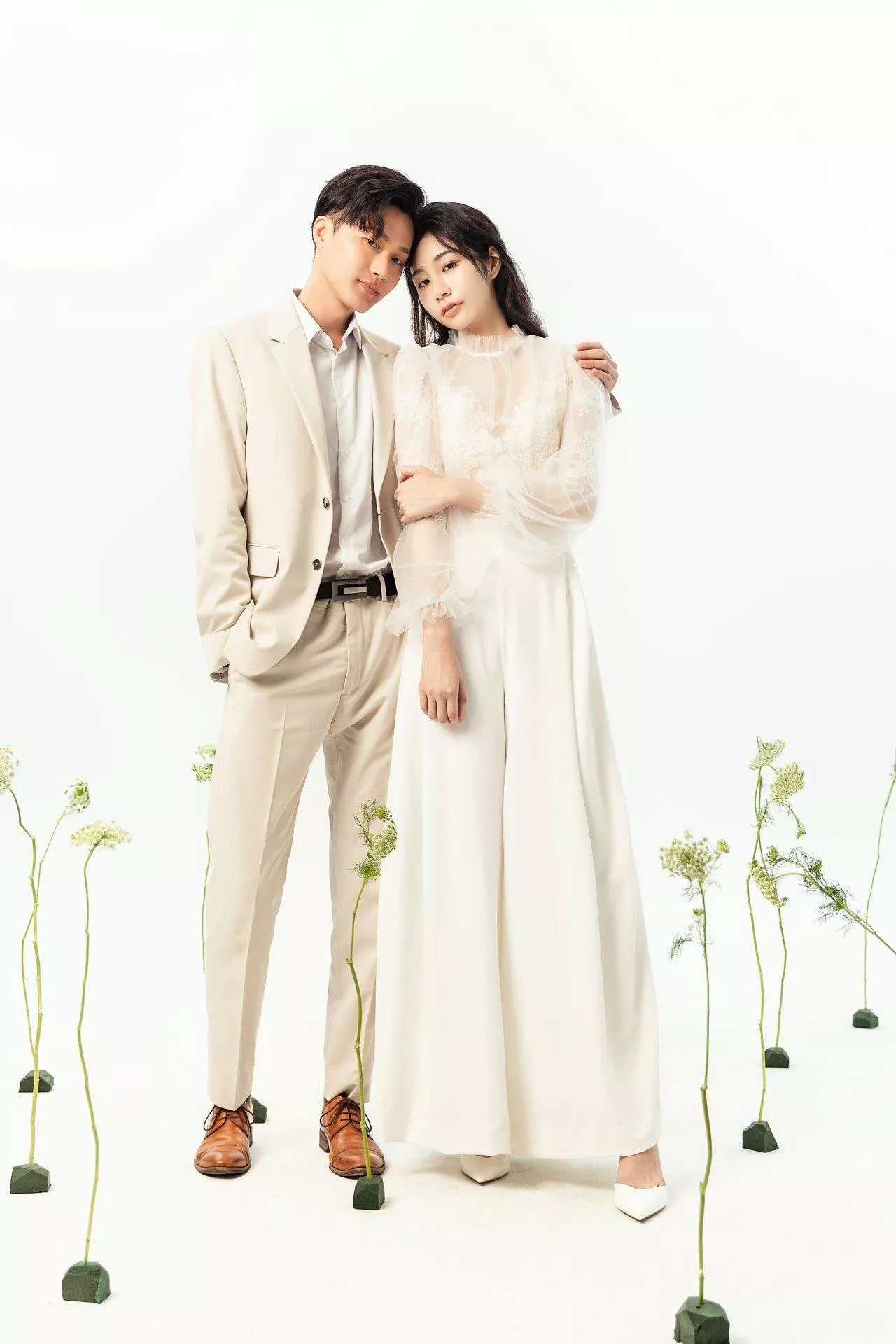 輕婚紗攝影棚內婚紗攝影森林系婚紗自然小清新-11-單純的美好