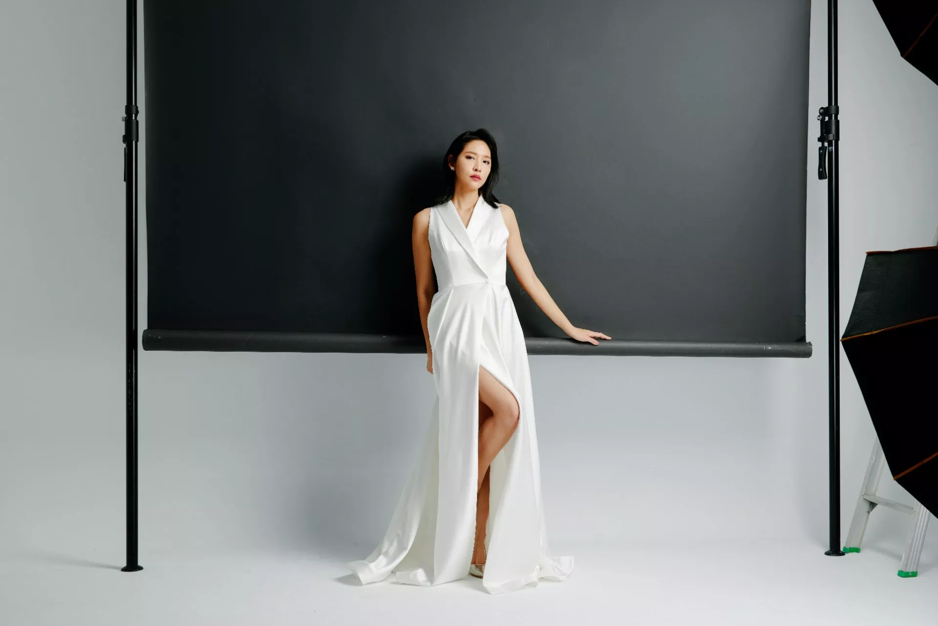 率性西裝領白禮服-3-2024Collection